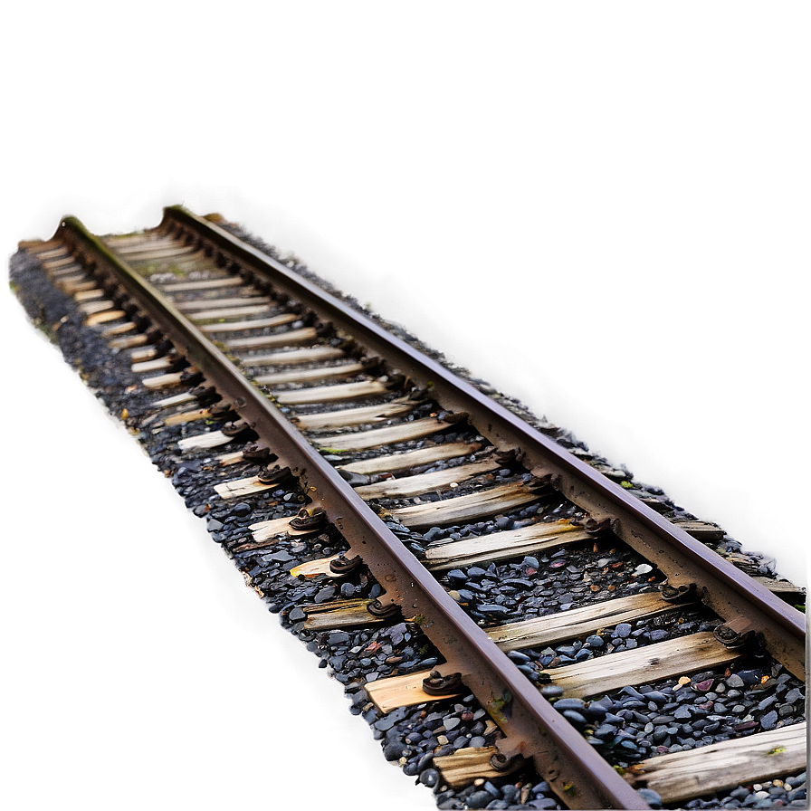 Weathered And Worn Railroad Tracks Png Mwl13