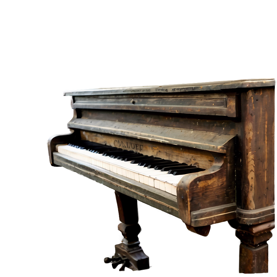 Weathered Antique Upright Piano Png Jcc83