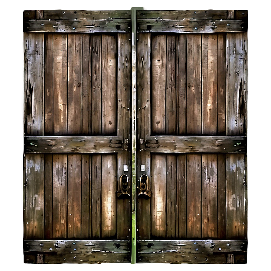 Weathered Brown Barn Door Png 91