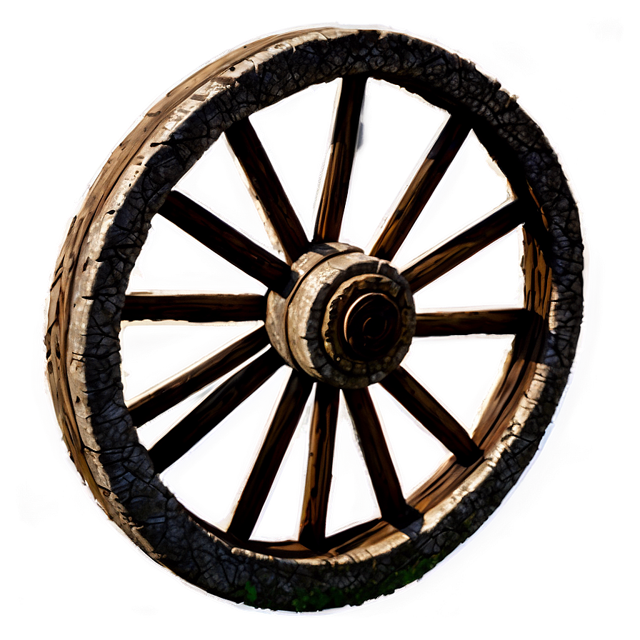 Weathered Wagon Wheel Look Png Foe29