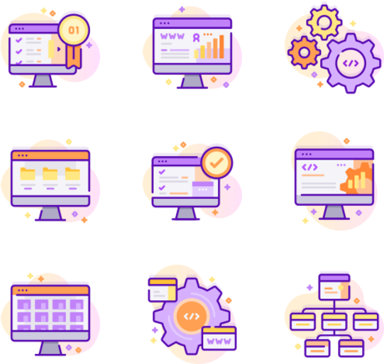 Web Development Icons Set