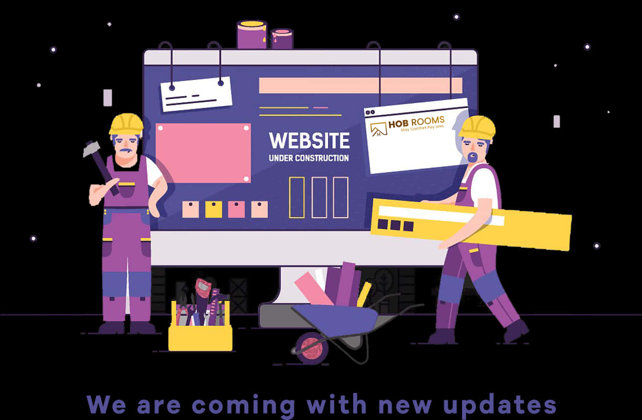 Website Under Construction Page Illustration