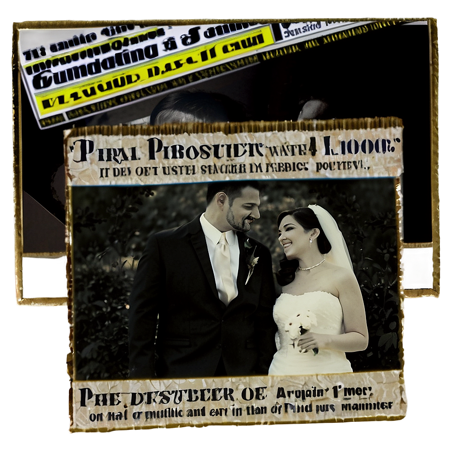 Wedding Announcements Newspaper Png 78