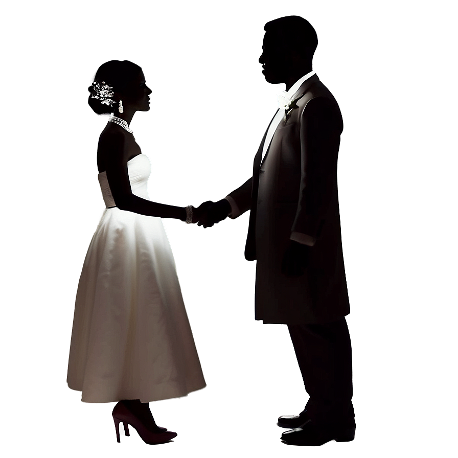 Wedding Couple Silhouette Png Lwk