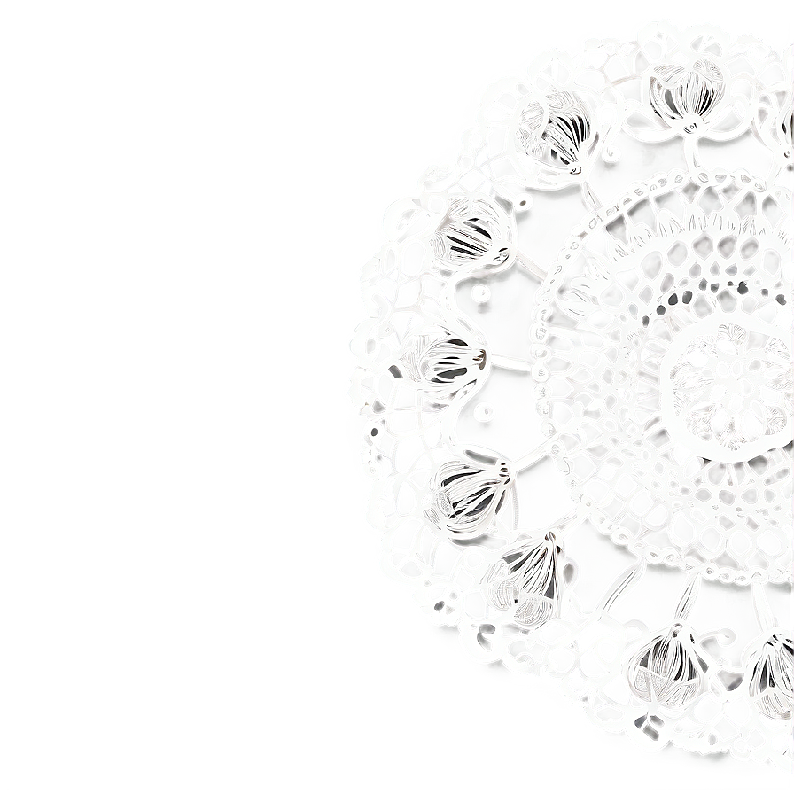 Wedding Doily Decoration Png Bir