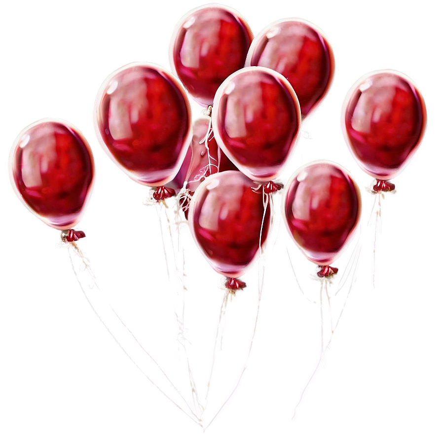 Wedding Red Balloons Png Elr