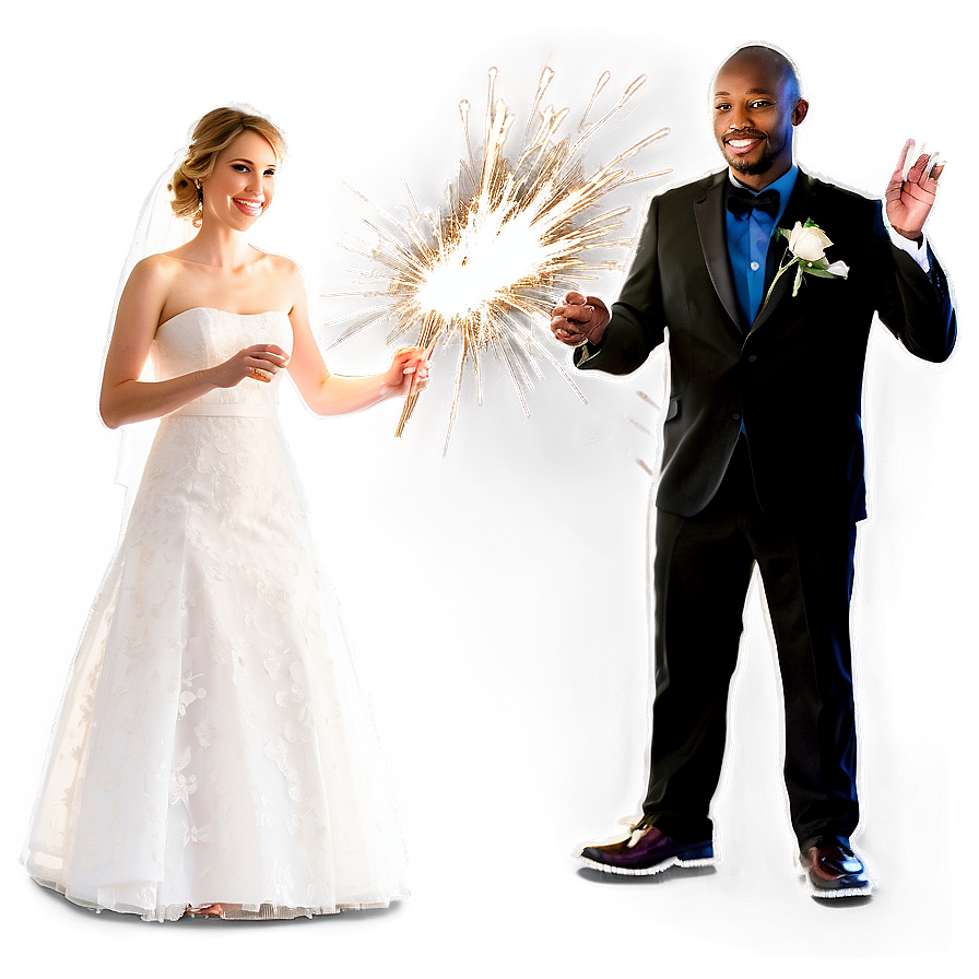 Wedding Sparkler Send-off Png 06112024