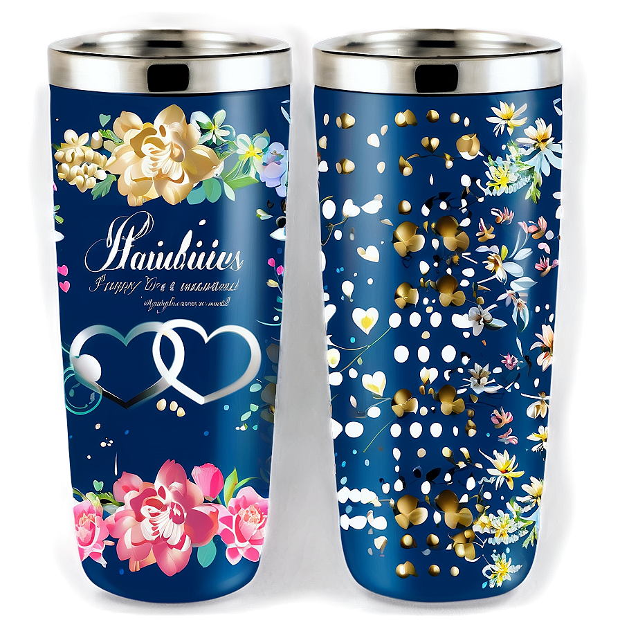 Wedding Tumbler Design Png 18