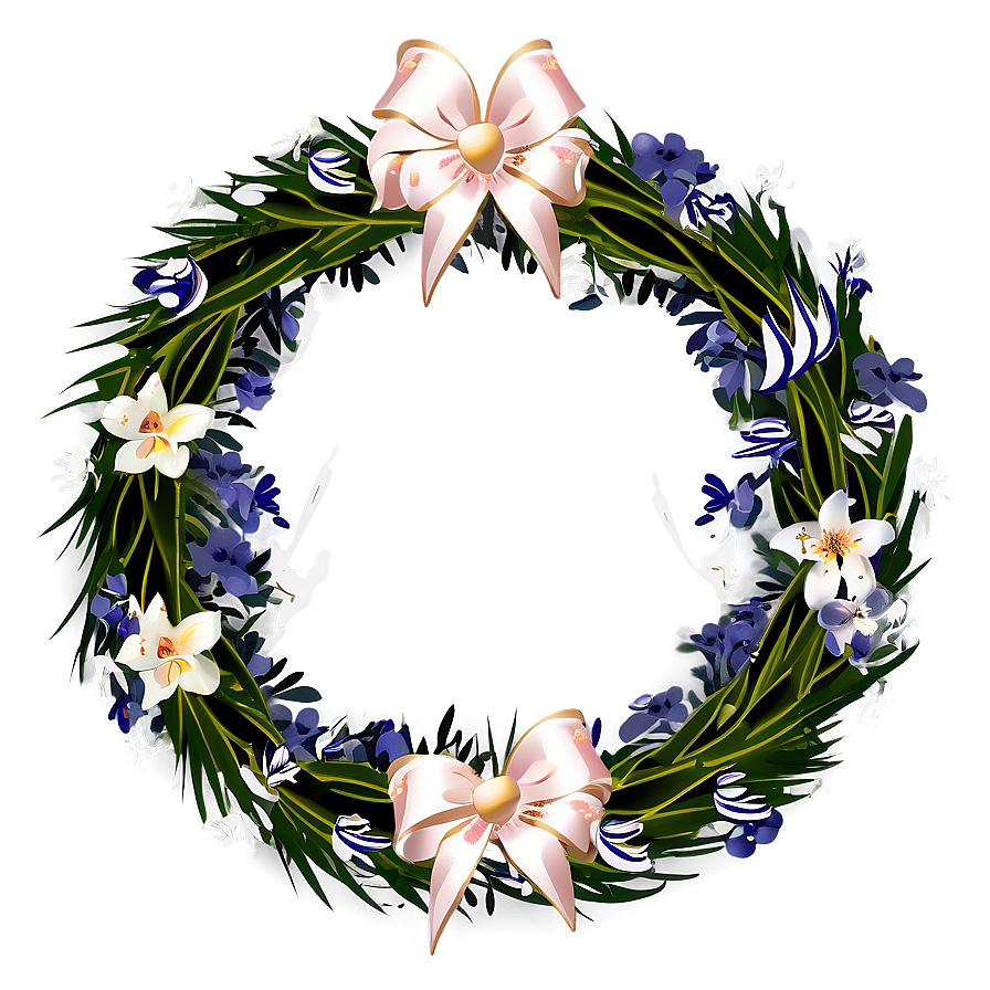 Wedding Wreath Illustration Png 05242024