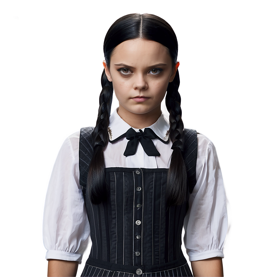 Wednesday Addams Character Art Png 68