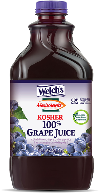 Welchs Kosher Grape Juice Bottle