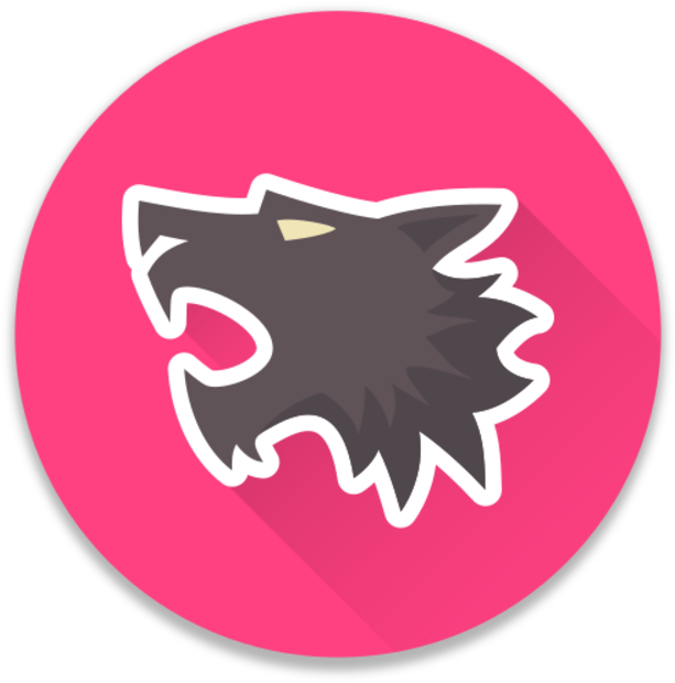 Werewolf Icon Circular Background