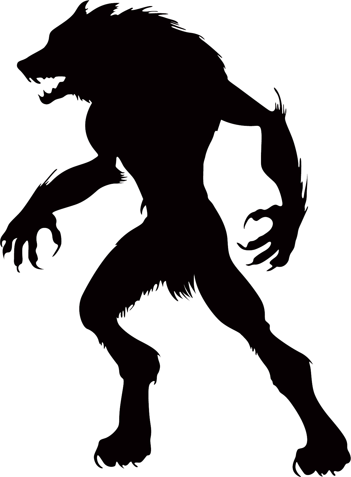 Werewolf Silhouette Graphic