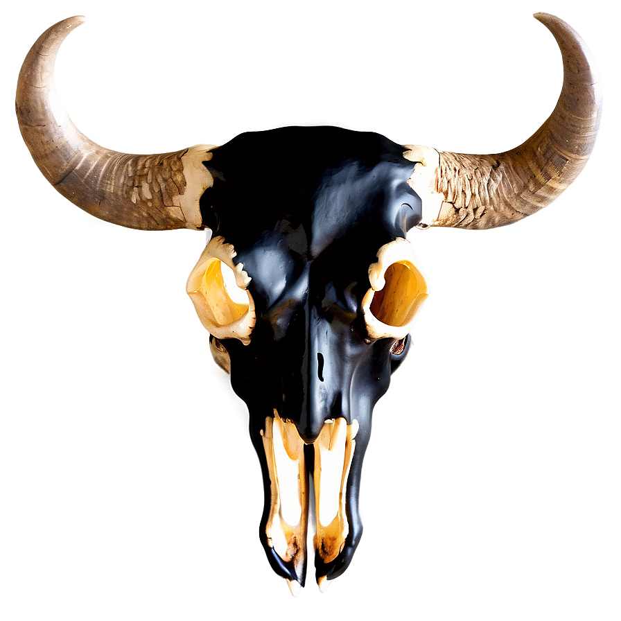 Western Bull Skull Graphic Png 06122024