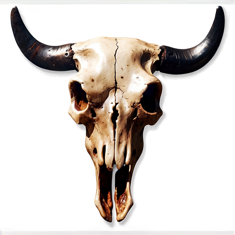 Western Bull Skull Graphic Png 74