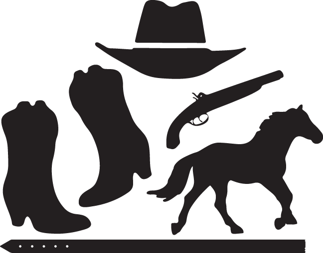 Western Themed Silhouettes