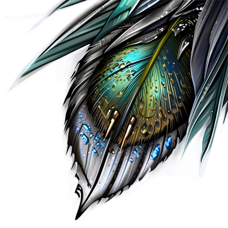 Wet Feather Detail Png 22