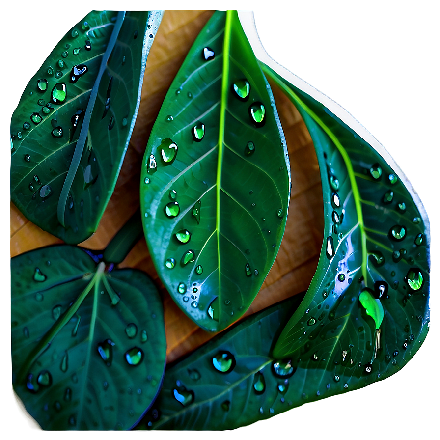 Wet Green Leaf Png Xhf58