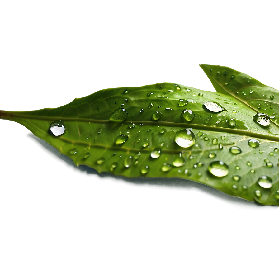 Wet Leaf Closeup Png Inu