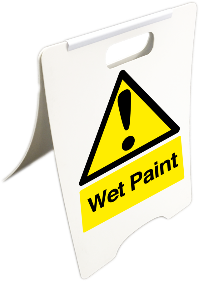 Wet Paint Sign Warning