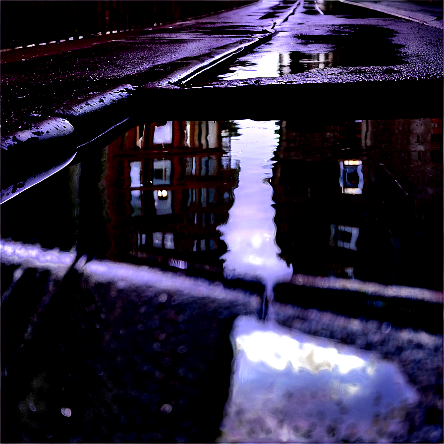 Wet Street Reflections Png Ouo