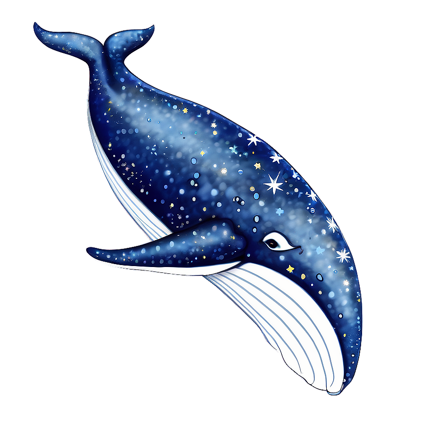 Whale And Stars Png Gjf10