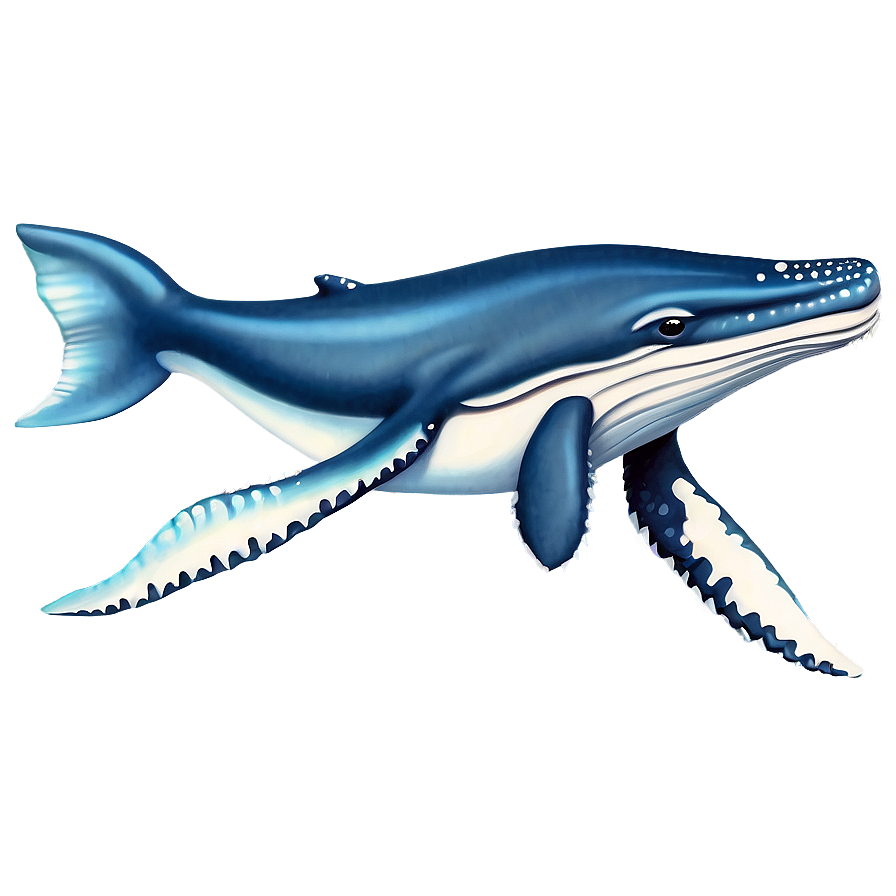 Whale Illustration Png Ikf80