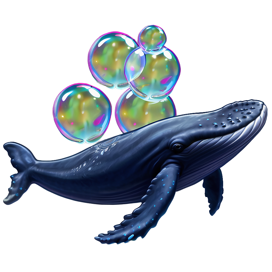 Whale With Bubbles Png 96