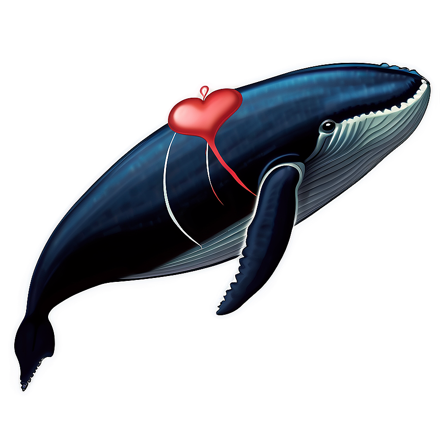 Whale With Heart Png Uhj75