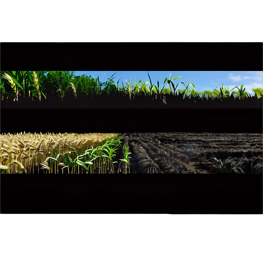 Wheat Field And Barn Silhouette Png 11