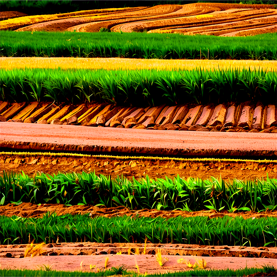 Wheat Field With Tractor Tracks Png 06252024