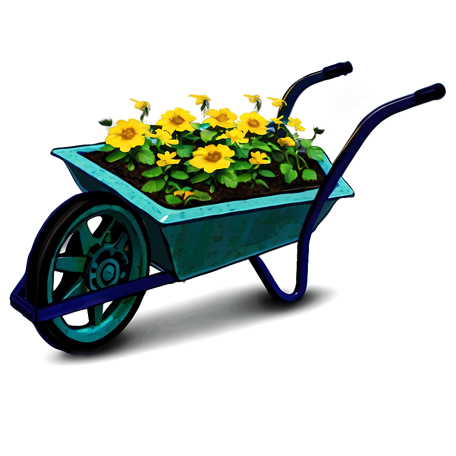 Wheelbarrow Planter Png Lwn64