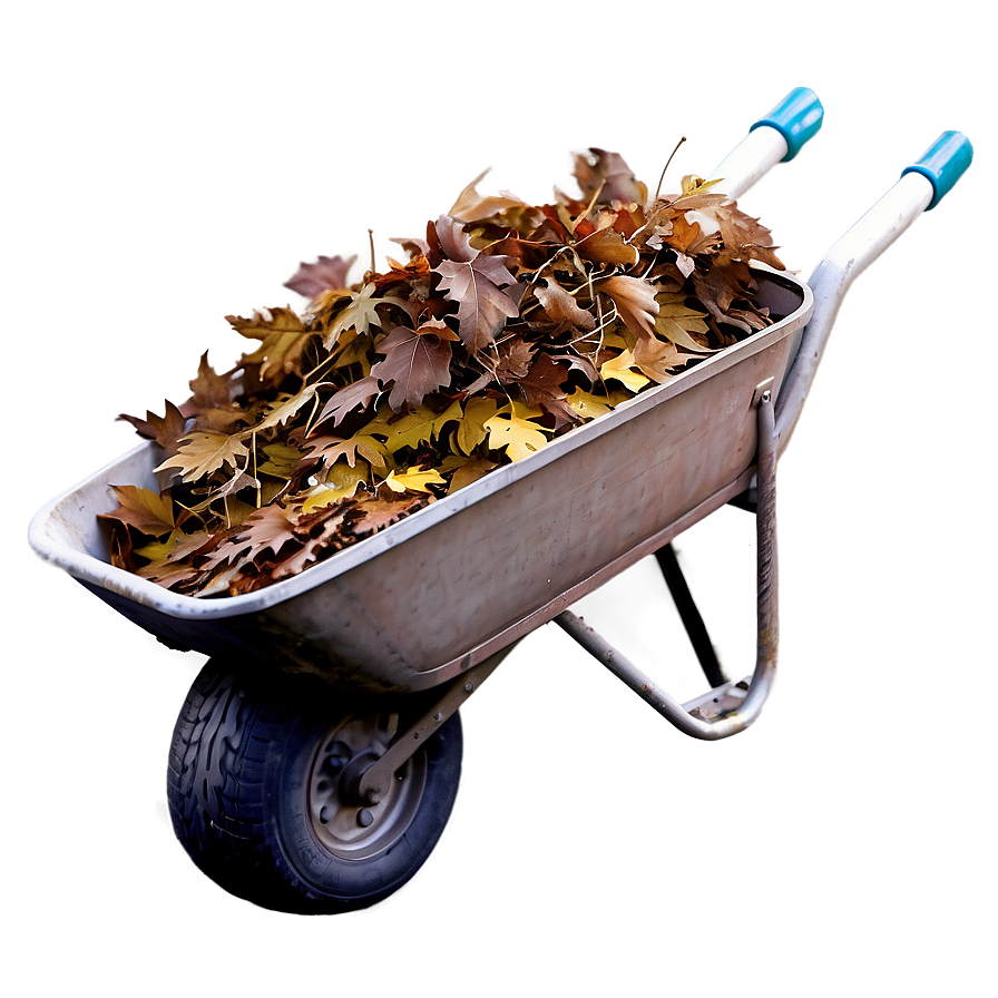 Wheelbarrow With Leaves Png Bqg