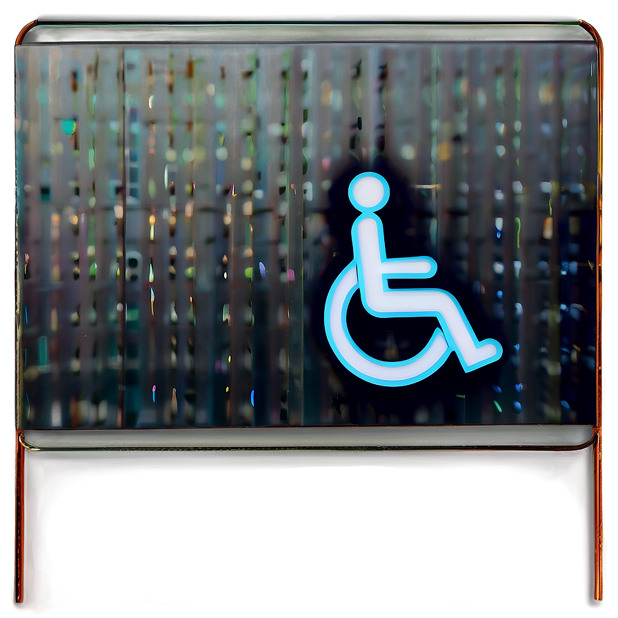 Wheelchair Accessible Bathroom Sign Png 06212024