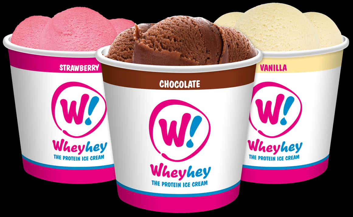 Wheyhey Protein Ice Cream Flavors