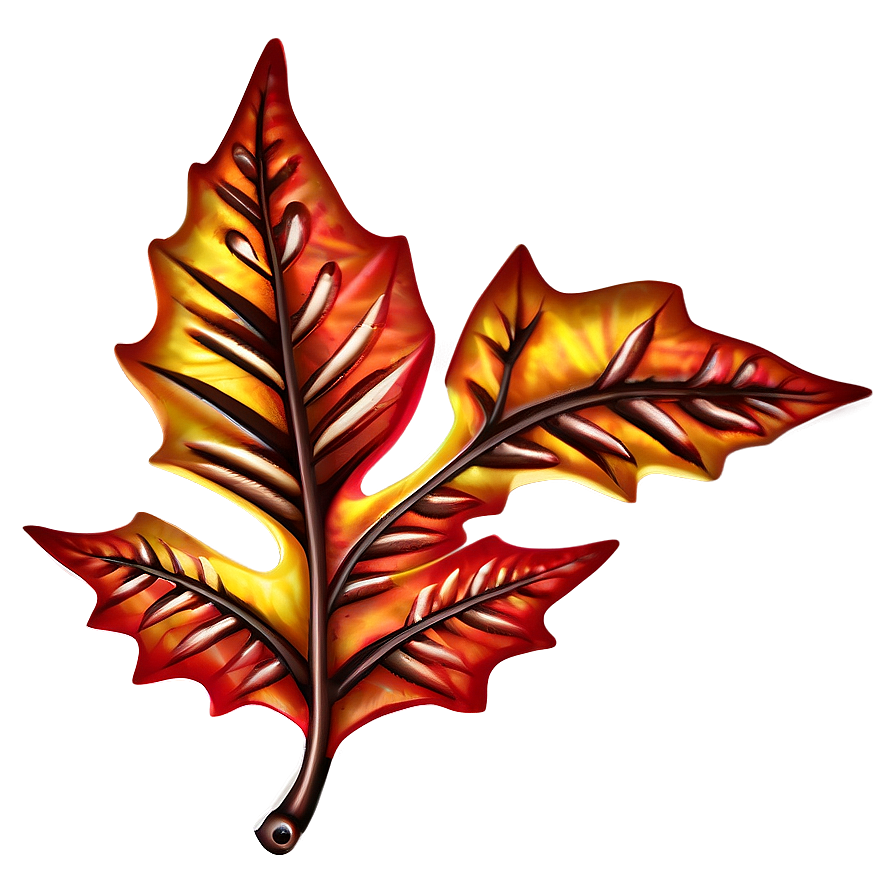 Whimsical Autumn Leaf Png Hed