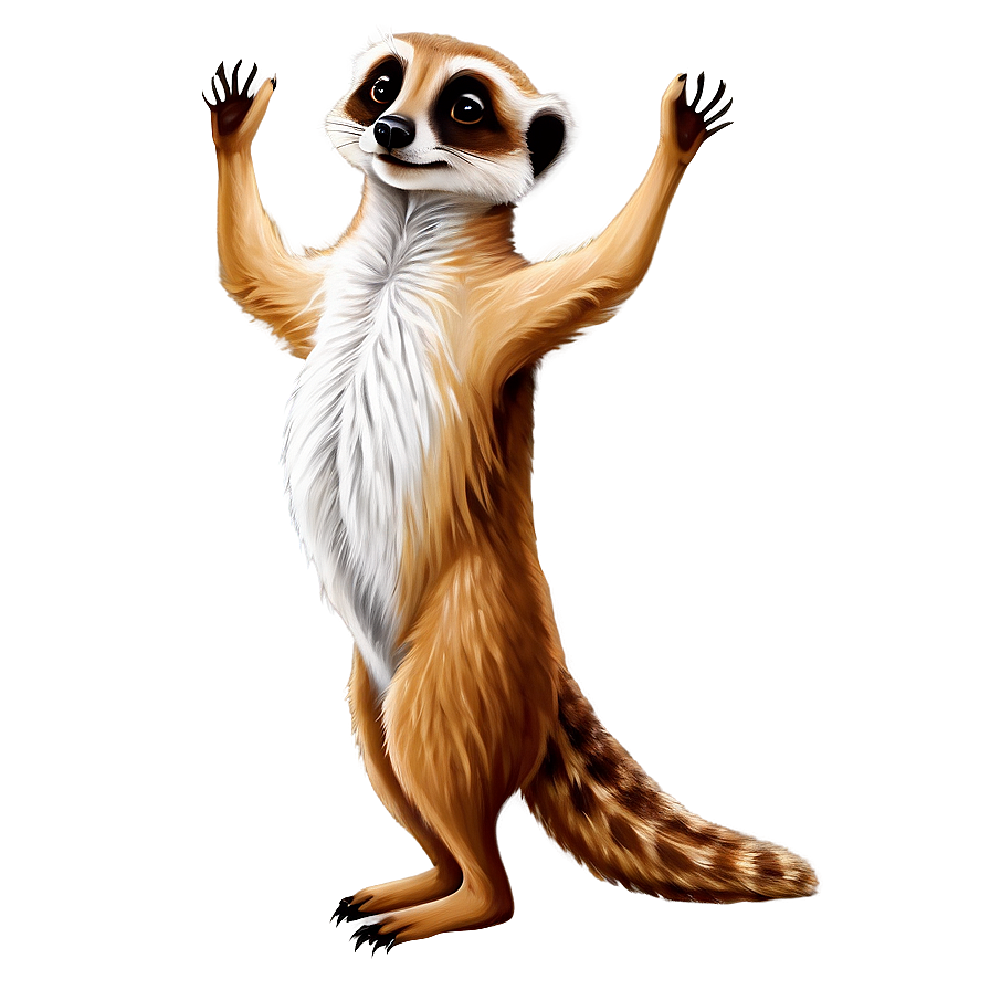 Whimsical Cartoon Meerkat Png 06112024