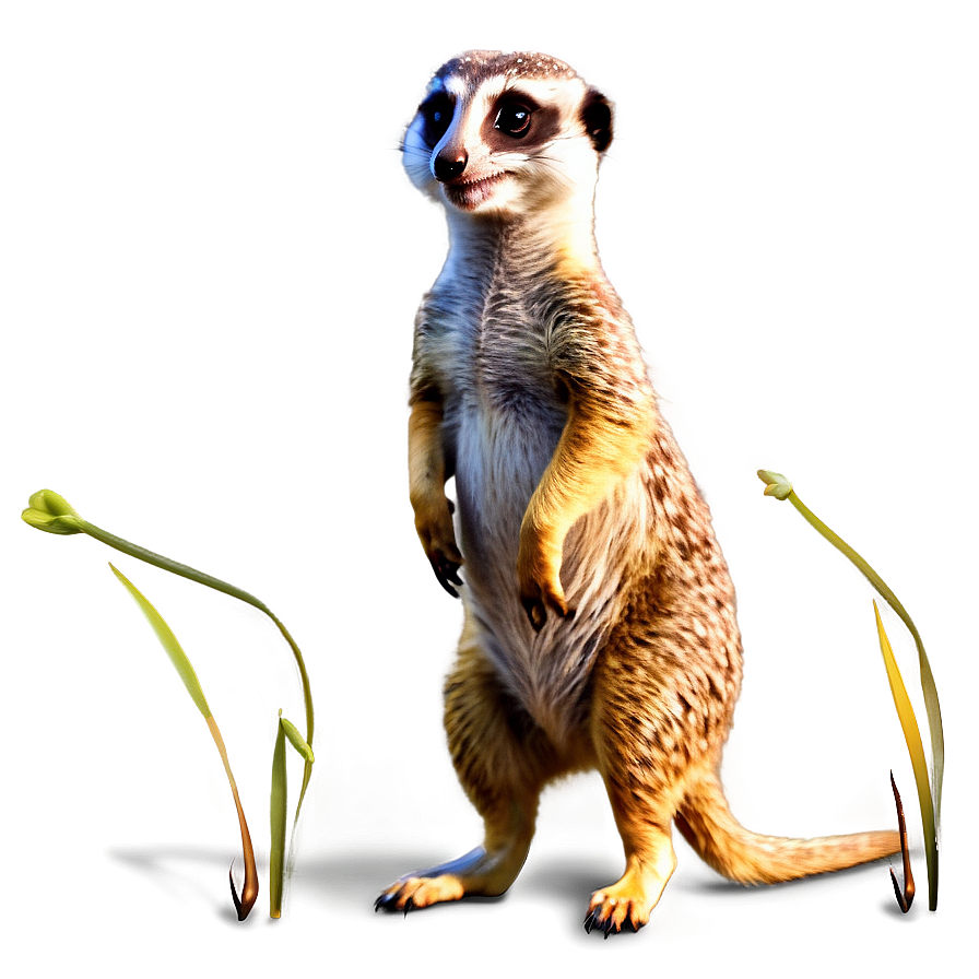 Whimsical Cartoon Meerkat Png Teb58