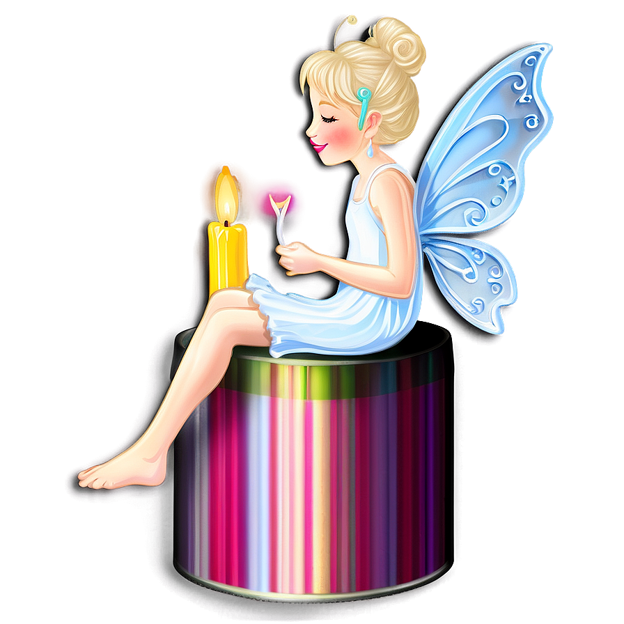 Whimsical Fairy Candle Png Kcn55