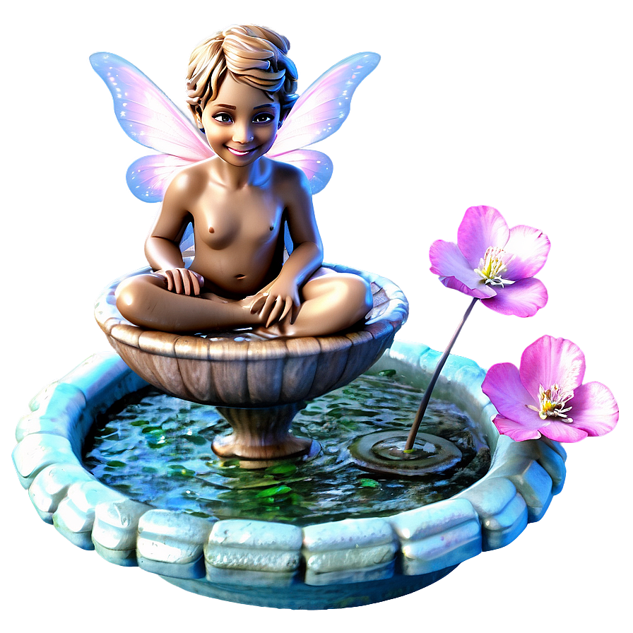 Whimsical Fairy Fountain Png 9