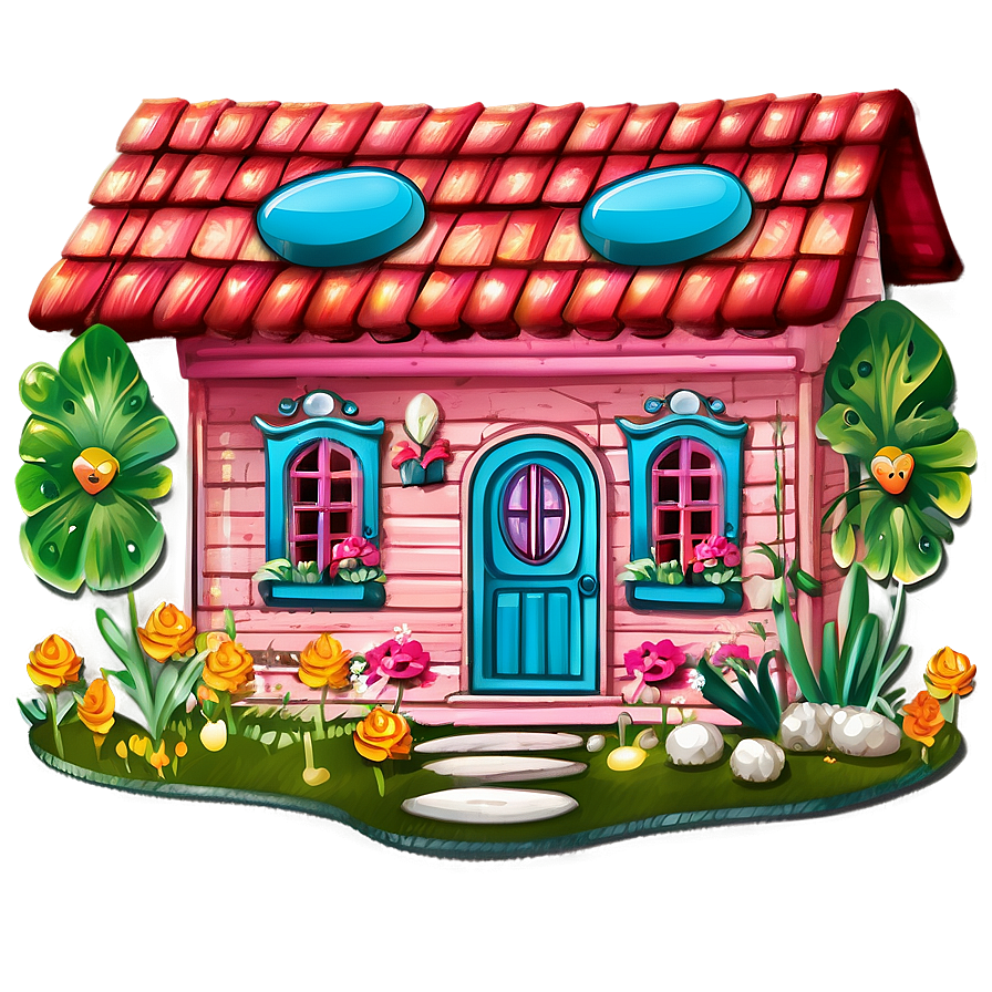 Whimsical Garden Cottage Png Gqx