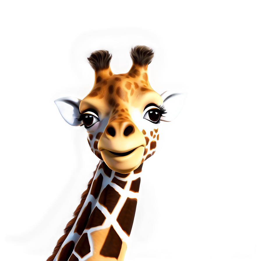 Whimsical Giraffe Character Png Xif85