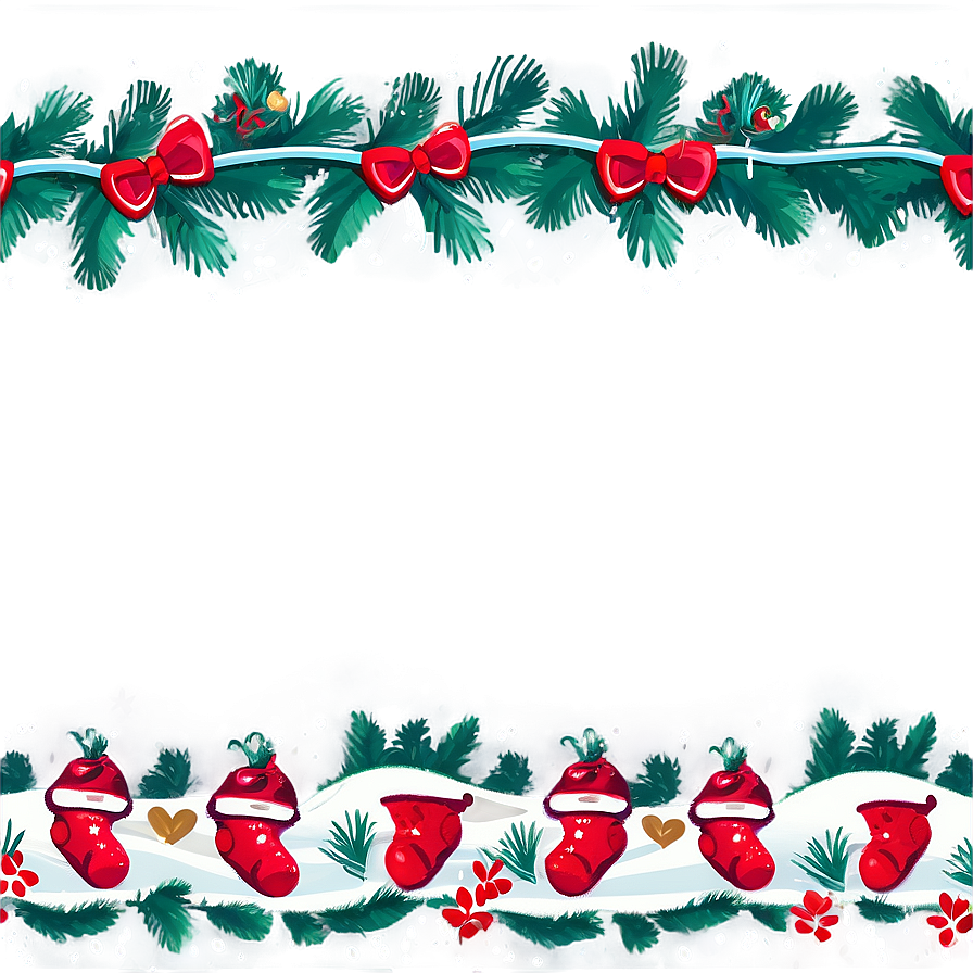 Whimsical Holiday Border Png 99