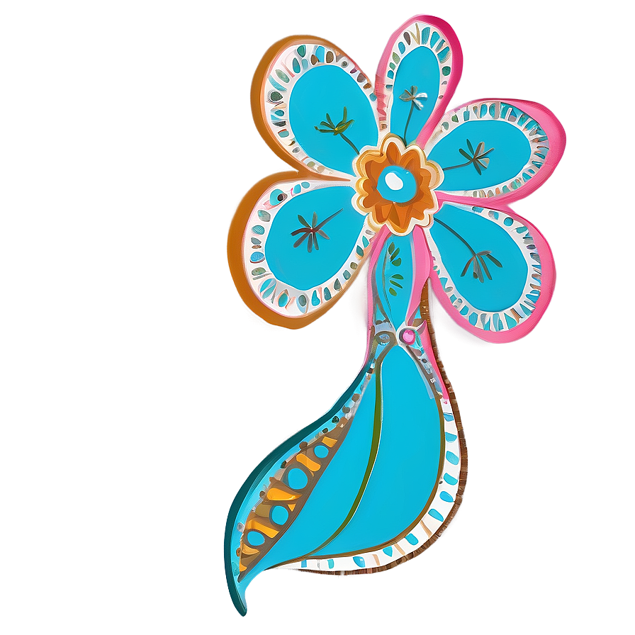 Whimsical Indie Flower Png Bvn