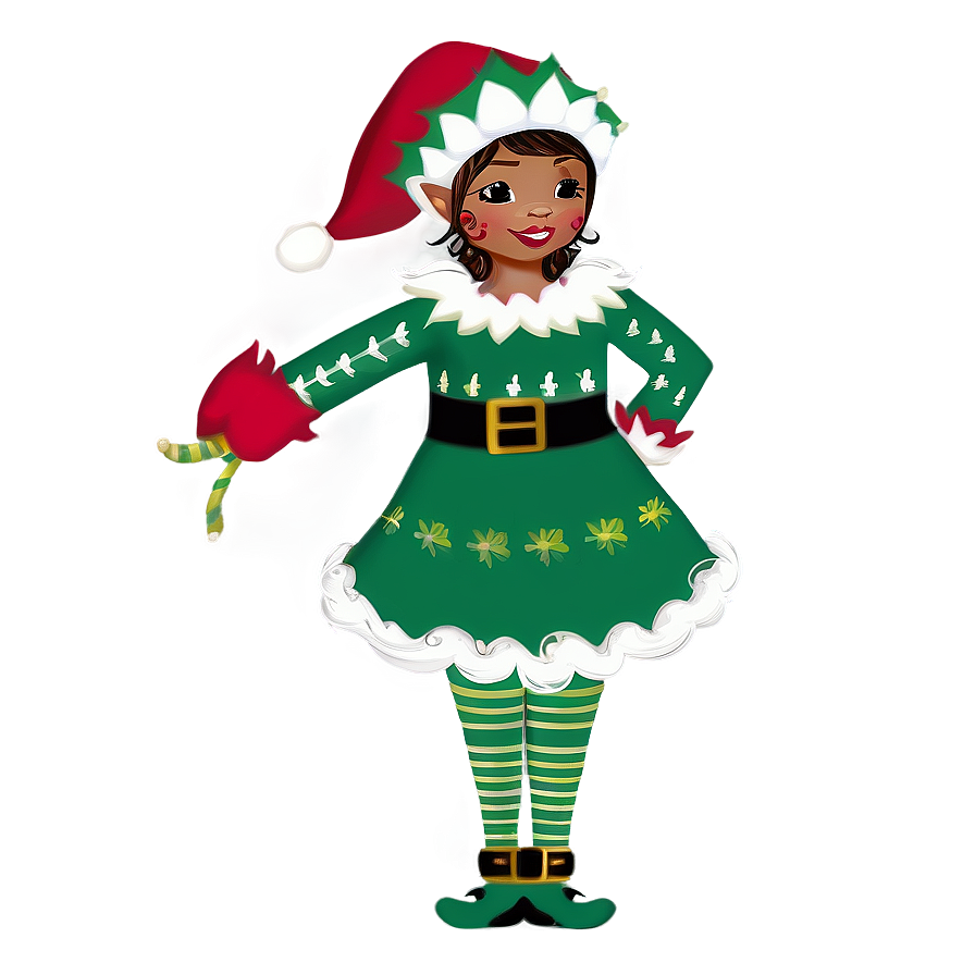 Whimsical Noel Elf Png Pmq