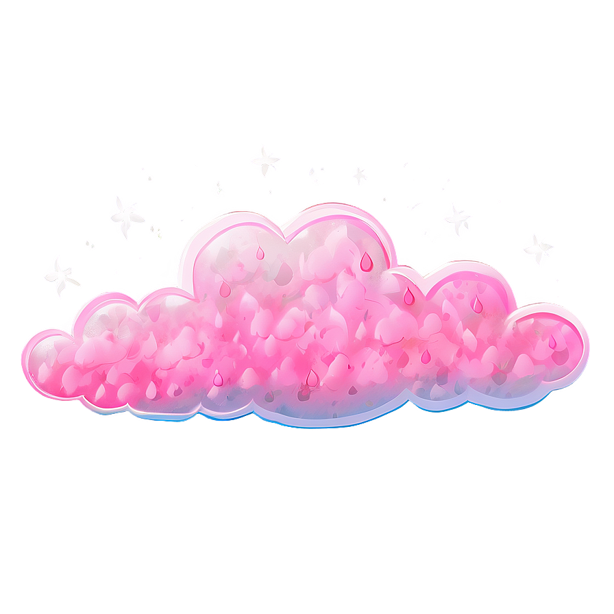 Whimsical Pink Clouds Png Owq