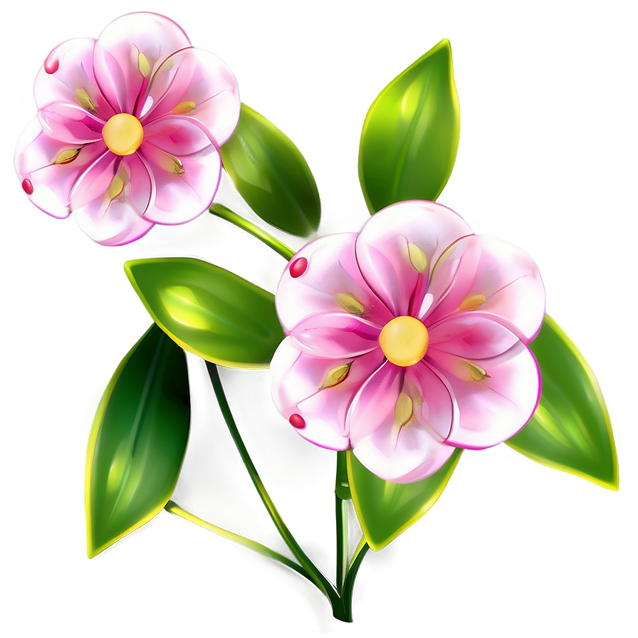 Whimsical Pink Flower Fantasy Png Tnk