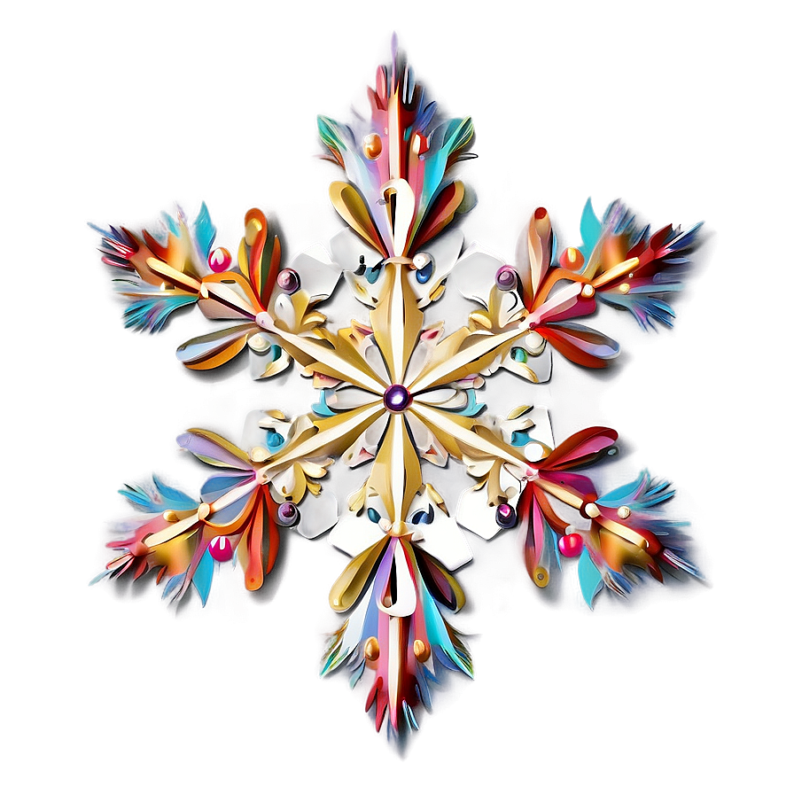 Whimsical Snowflake Creation Png 65