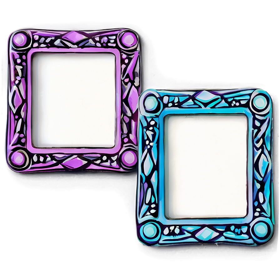 Whimsical Token Frame Art Png 9