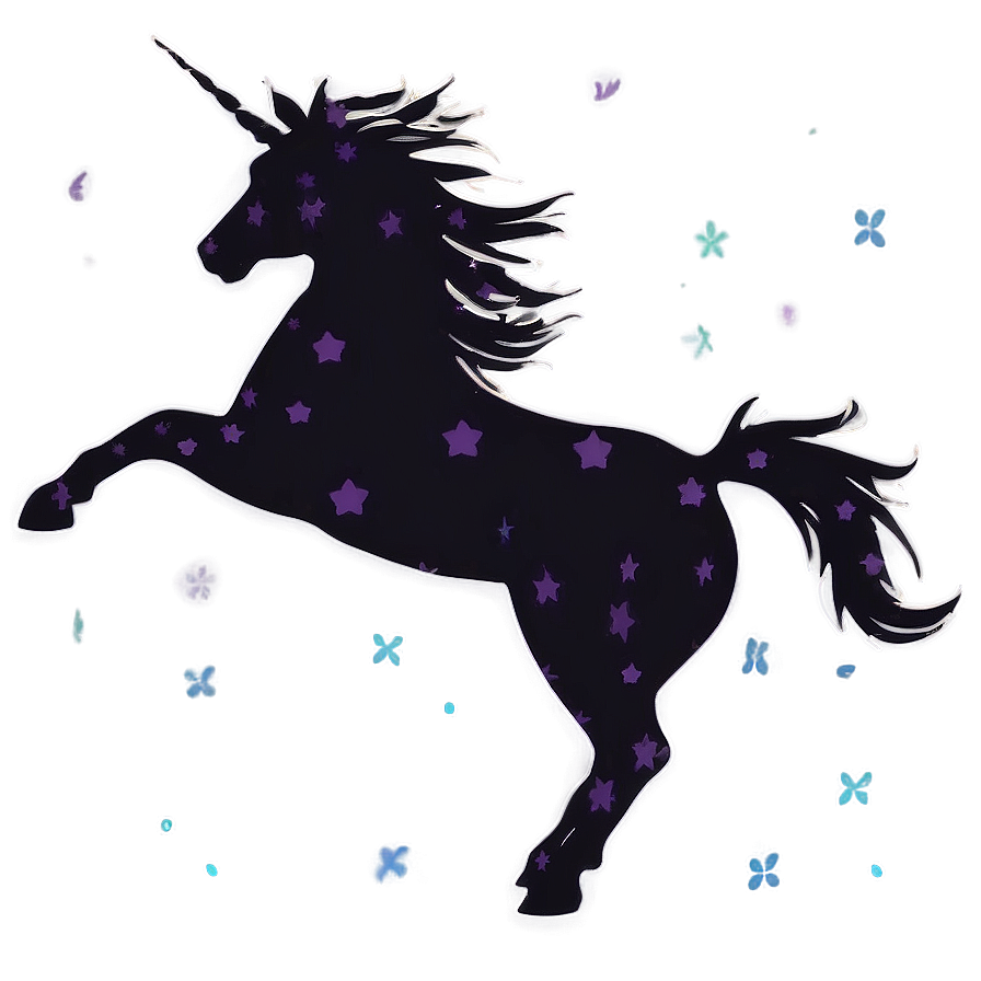 Whimsical Unicorn Silhouette Png 06282024